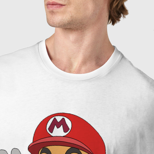 Мужская футболка хлопок Super Mario (1), цвет белый - фото 6