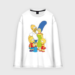 Женский лонгслив oversize хлопок The Simpsons 2