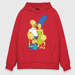 Мужское худи Oversize хлопок The Simpsons 2