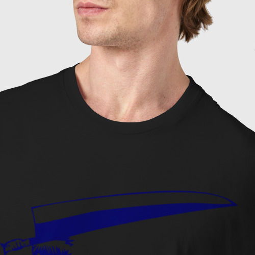 Мужская футболка хлопок Bleach, цвет черный - фото 6