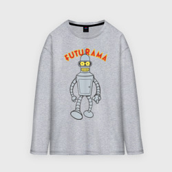 Мужской лонгслив oversize хлопок Bender 1