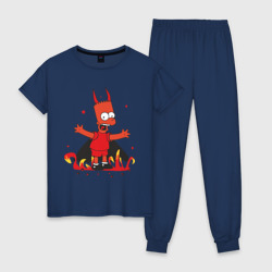 Женская пижама хлопок Bart Devil