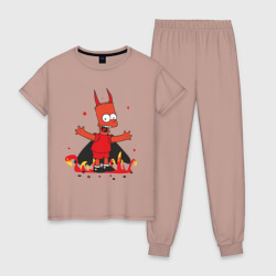 Женская пижама хлопок Bart Devil