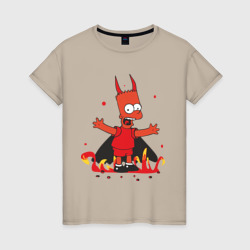 Женская футболка хлопок Bart Devil