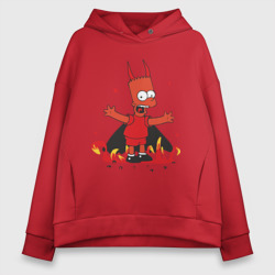 Женское худи Oversize хлопок Bart Devil