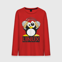 Мужской лонгслив хлопок Linux 6