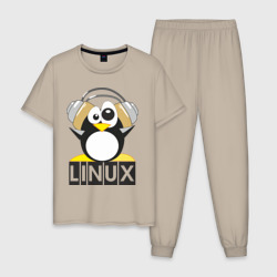 Мужская пижама хлопок Linux 6