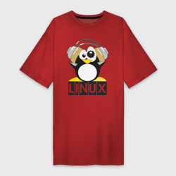 Платье-футболка хлопок Linux 6