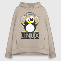 Женское худи Oversize хлопок Linux 6