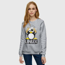 Женский свитшот хлопок Linux 6 - фото 2