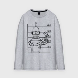 Женский лонгслив oversize хлопок Bender 3