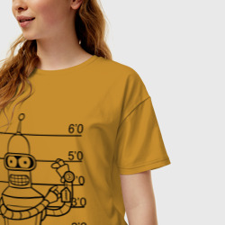 Женская футболка хлопок Oversize Bender 3 - фото 2