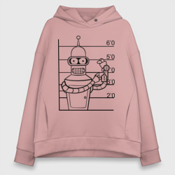 Женское худи Oversize хлопок Bender 3