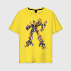 Женская футболка хлопок Oversize Bumblebee