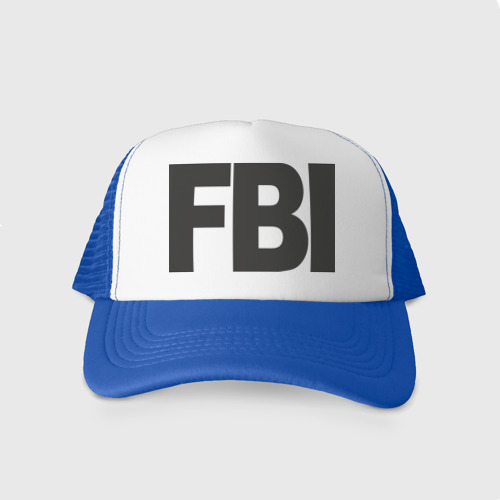 Кепка тракер с сеткой FBI, цвет синий
