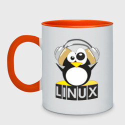 Кружка двухцветная Linux
