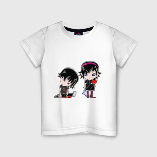 Детская футболка хлопок Emo (2), цвет белый