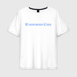 Мужская футболка хлопок Oversize Everybody lies 2