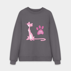 Мужской свитшот oversize без начеса хлопок Розовая Пантера