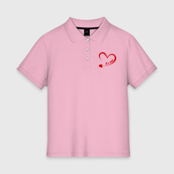 Женское поло хлопок Я с ним