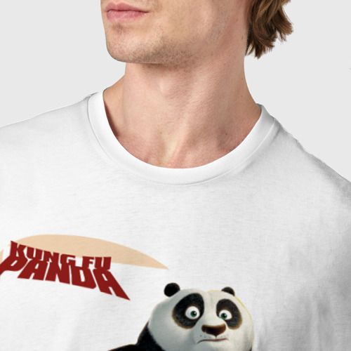 Мужская футболка хлопок Kung Fu Panda 2, цвет белый - фото 6