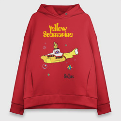 Женское худи Oversize хлопок Yellow submarine