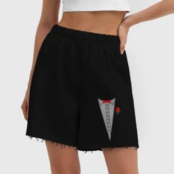 Женские шорты oversize футер хлопок Cмокинг - фото 2