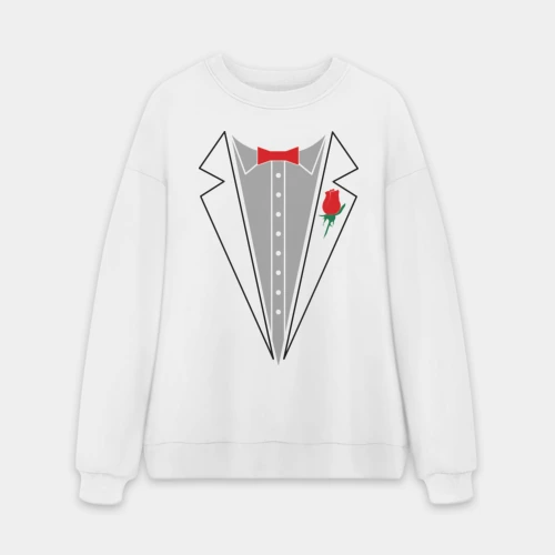 Мужской свитшот oversize без начеса хлопок Cмокинг