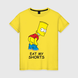 Женская футболка хлопок Eat my shorts