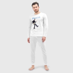 Мужская пижама с лонгсливом хлопок Доктор Хаус с гитарой - фото 2