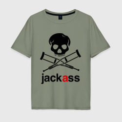 Jackass Чудаки – Мужская футболка хлопок Oversize с принтом купить со скидкой в -16%