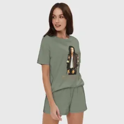 Женская пижама с шортиками хлопок Michael Jackson 4 - фото 2