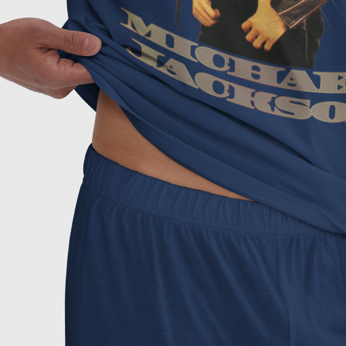 Мужская пижама хлопок Michael Jackson 4, цвет темно-синий - фото 6