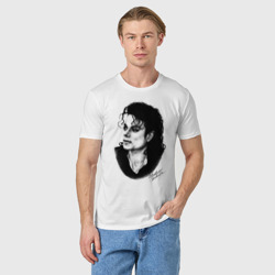 Мужская футболка хлопок Michael Jackson 6 - фото 2