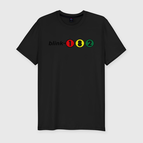 Мужская футболка хлопок Slim Blink 182, цвет черный