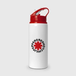 Бутылка для воды с трубочкой Red Hot Chili Peppers