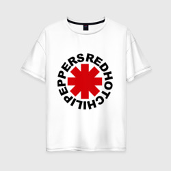 Женская футболка хлопок Oversize Red Hot Chili Peppers