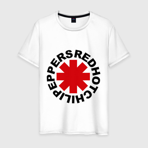 Мужская футболка хлопок Red Hot Chili Peppers, цвет белый