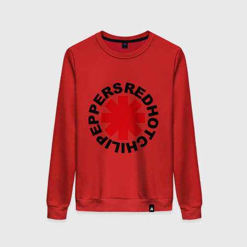 Женский свитшот хлопок Red Hot Chili Peppers, цвет красный