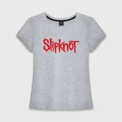 Женская футболка хлопок Slim Slipknot 1