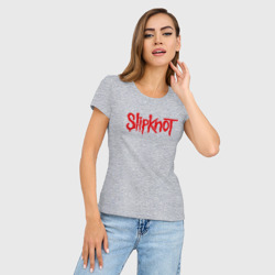 Женская футболка хлопок Slim Slipknot 1 - фото 2