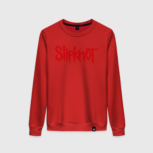 Женский свитшот хлопок Slipknot 1, цвет красный