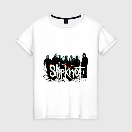 Женская футболка хлопок Slipknot (3)