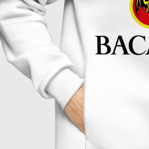 Мужское худи Oversize хлопок Bacardi, цвет белый - фото 8