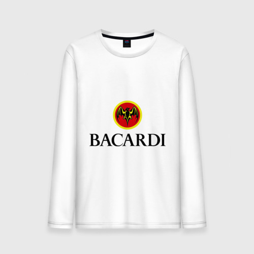 Мужской лонгслив хлопок Bacardi, цвет белый