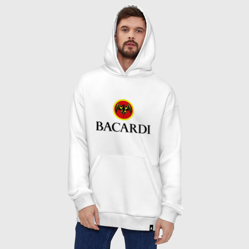 Худи SuperOversize хлопок Bacardi, цвет белый - фото 5