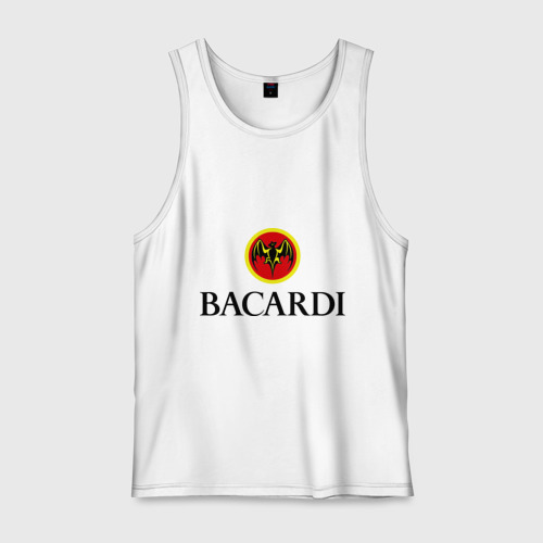 Мужская майка хлопок Bacardi, цвет белый