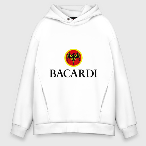 Мужское худи Oversize хлопок Bacardi, цвет белый