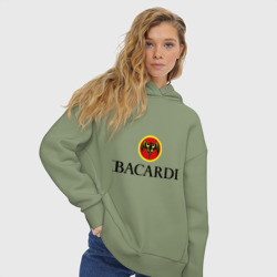 Женское худи Oversize хлопок Bacardi - фото 2