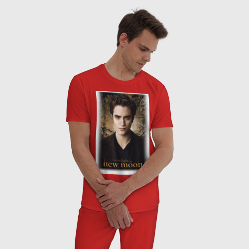 Мужская пижама хлопок Новолуние 2, цвет красный - фото 3